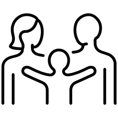 Family Therapy icon vector image. Can be used for Addiction.