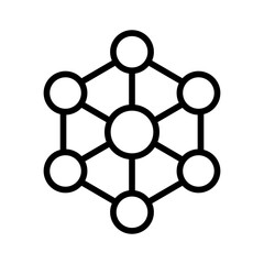 Nanotechnology icon vector image. Can be used for Cyberpunk.