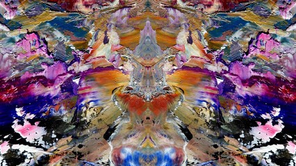 Abstract art background . Hand painting artwork on canvas .