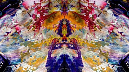 Abstract art background . Hand painting artwork on canvas .