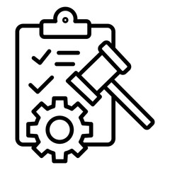 Regulatory Framework icon vector image. Can be used for Compliance And Regulation.