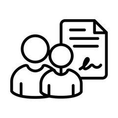 Co-Signer icon vector image. Can be used for Credit And Loan.