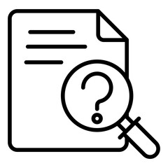 Hard Inquiry icon vector image. Can be used for Credit And Loan.