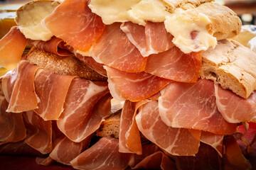 sandes de presunto com queijo