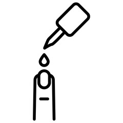 Cuticle Oil icon vector image. Can be used for Cosmetology.