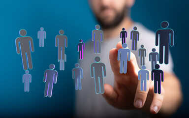 Connecting digital concepts, a visual representation of teamwork and unity, perfect for highlighting business c