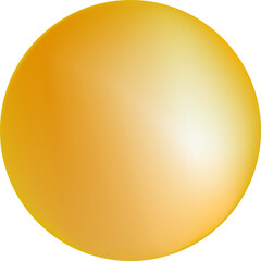 黄色い球体のイラスト