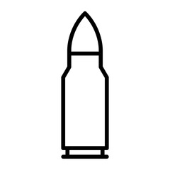 Bullet Casing icon vector image. Can be used for Crime Investigation.