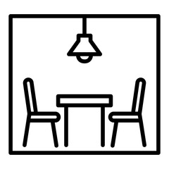 Interrogation Room icon vector image. Can be used for Crime Investigation.