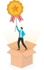 Think outside the box to change business for the better, self motivation to develop creativity or innovation for working concept. 
