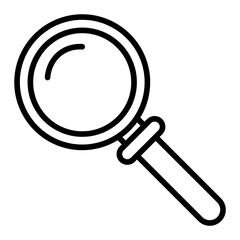 Magnifying Glass icon vector image. Can be used for Nursing Home.