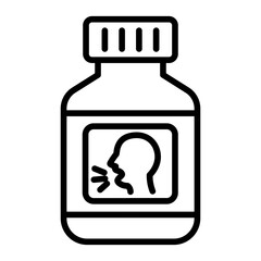 Cough Suppressant icon vector image. Can be used for Tuberculosis.