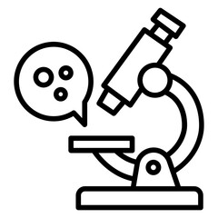 Microscope View icon vector image. Can be used for Tuberculosis.