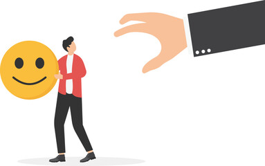 Traps and baits, investment temptations and risks, scams or frauds, businessmen climbing on fishhooks

