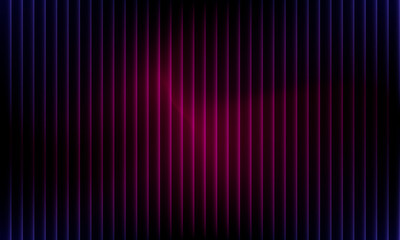 Abstract background with vertical stripes and neon glow effects in darkness