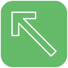 Vector Design Up Left Icon Style