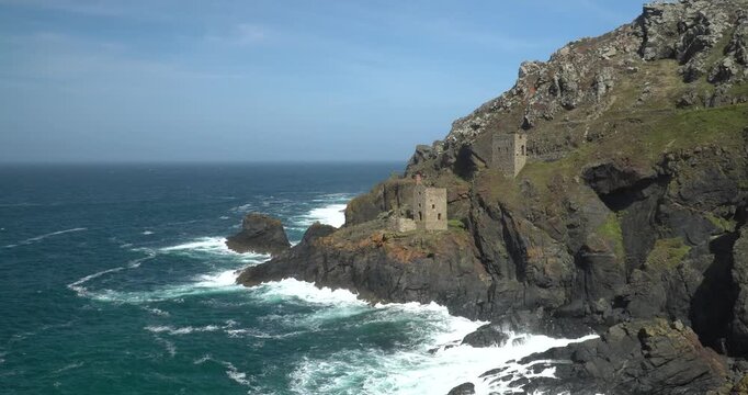 Botallack tin mines in Cornwall, UK