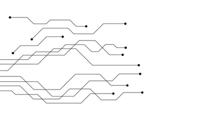 Abstract futuristic circuit board Illustration, Circuit board with various technology elements. Circuit board pattern for technology background. Vector illustration