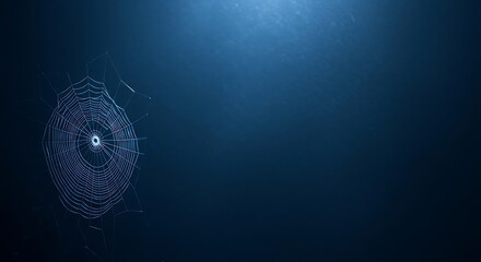 A glowing fingerprint on a dark blue background, symbolizing digital identity, security, and personal data protection in the modern technological age