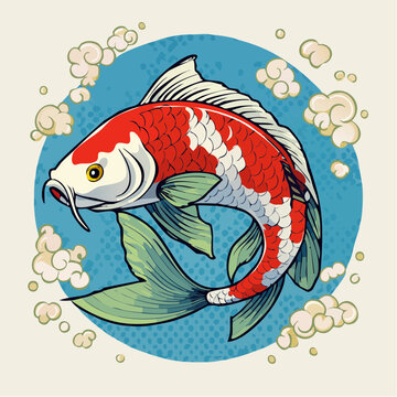 Koi - Cartoon Comic Stil