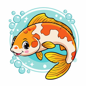 Koi - Cartoon Comic Stil