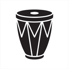 conga drum icon vector illustration