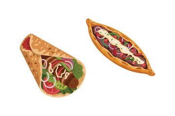 
 Shawarma - Savory Middle Eastern Meat Wrap
