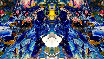 Abstract art background . Hand painting artwork on canvas .