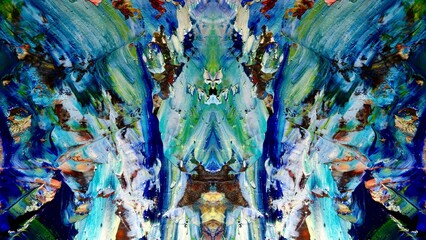 Abstract art background . Hand painting artwork on canvas .