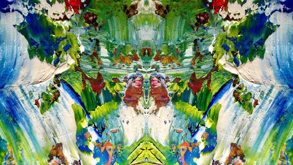 Abstract art background . Hand painting artwork on canvas .