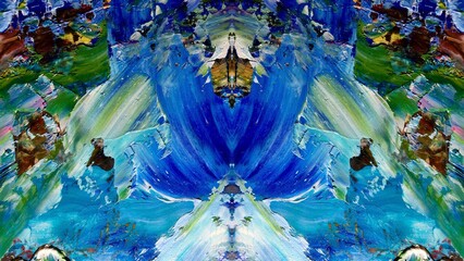 Abstract art background . Hand painting artwork on canvas .