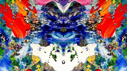 Abstract art background . Hand painting artwork on canvas .