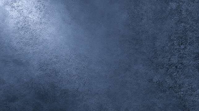 Deep blue background, Cracked Pepper tone, with rough, concrete wall texture. Visible grain variations, small irregular speckles, and gradual tonal shifts. Moody cinematic matte finish.