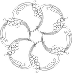 sketch vector illustration silhouette design icon symbol ornament decoration decoration mandala abstract modern classic vintage symmetric