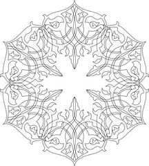 sketch vector illustration silhouette design pattern background mandala abstract classic vintage ethnic traditional