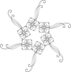 sketch vector illustration silhouette design pattern background mandala abstract classic vintage ethnic traditional 