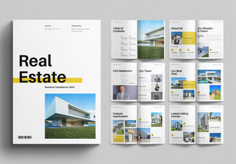 Real Estate Brochure Template Design Layout