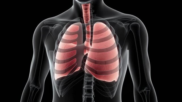 Realistic 3D Animation of the Human Trachea and Lungs
