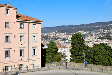 View of the town of Trieste, Italy