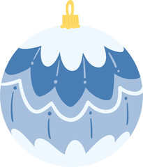 blue christmas ornaments