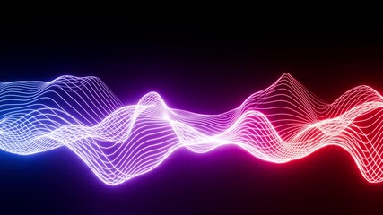 New Equalizer waved VJ loop background