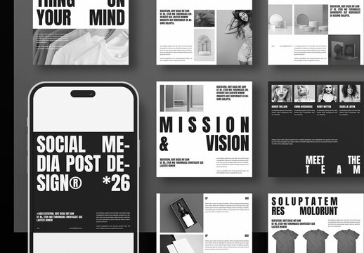 Social Media Post Layout Design Template
