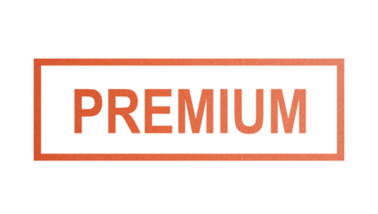 PREMIUM. stamp with rough texture, rectangular frame.