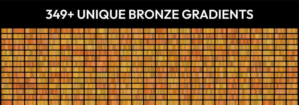 Warm metallic brown-orange inspires strength, Antique copper tones bring history, Classic sculpture shades convey tradition, Earthy metal hues establish stability, 