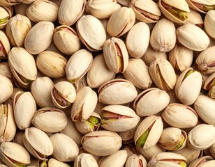 High-resolution image of shelled pistachios showcasing their natural texture and vibrant green kernels, perfect for culinary and snack-related projects.
