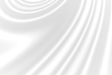 Abstract smooth elegant white silk fabric texture with soft flowing satin waves background.