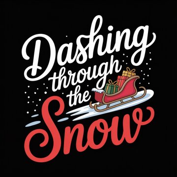 Dashing Through the Snow Sleigh Gifts presents