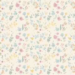 Seamless background with flowers