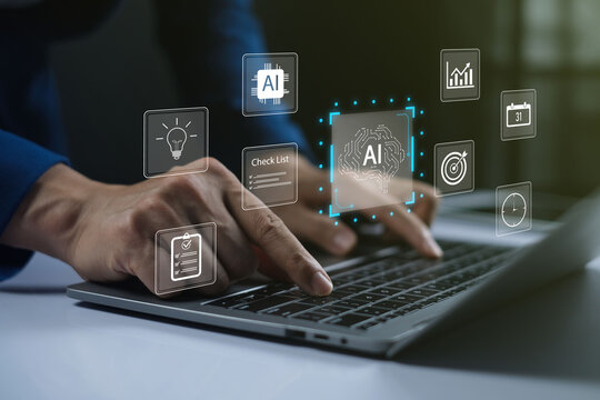 Business process automation powered by artificial intelligence and machine learning with virtual checklist tools and data analytics for productivity and innovation.