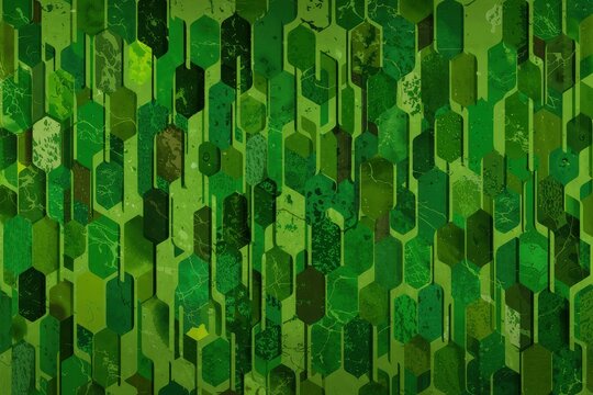 Abstract green pattern background with leaf shape and moss texture effect